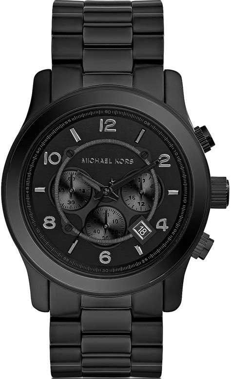 michael kors matte black watch